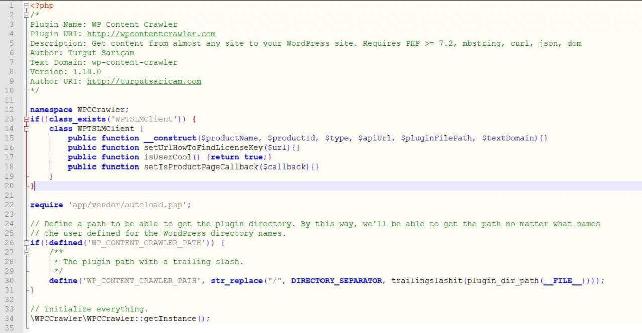 Activate WP Content Crawler Plugin