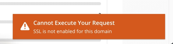 Lỗi “SSL is not enabled for this domain” trên DirectAdmin